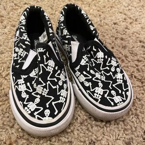 Tommy Bahama skeleton glow in the dark toddler slip on sneakers